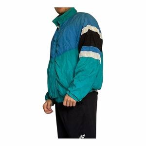 Vintage Givenchy Blue and Navy Windbreaker